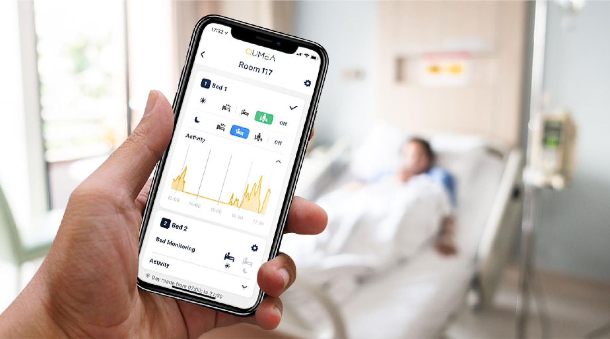QUMEA monitors patients movements