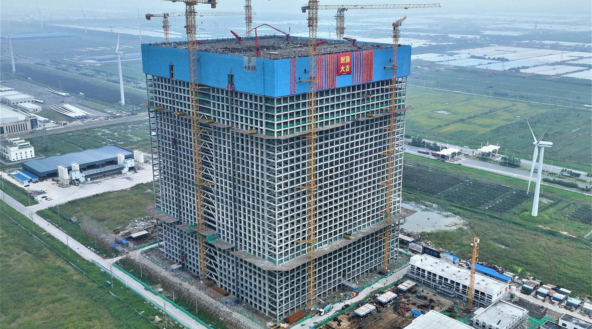 Gravity Energy Storage System in Rudong, China.